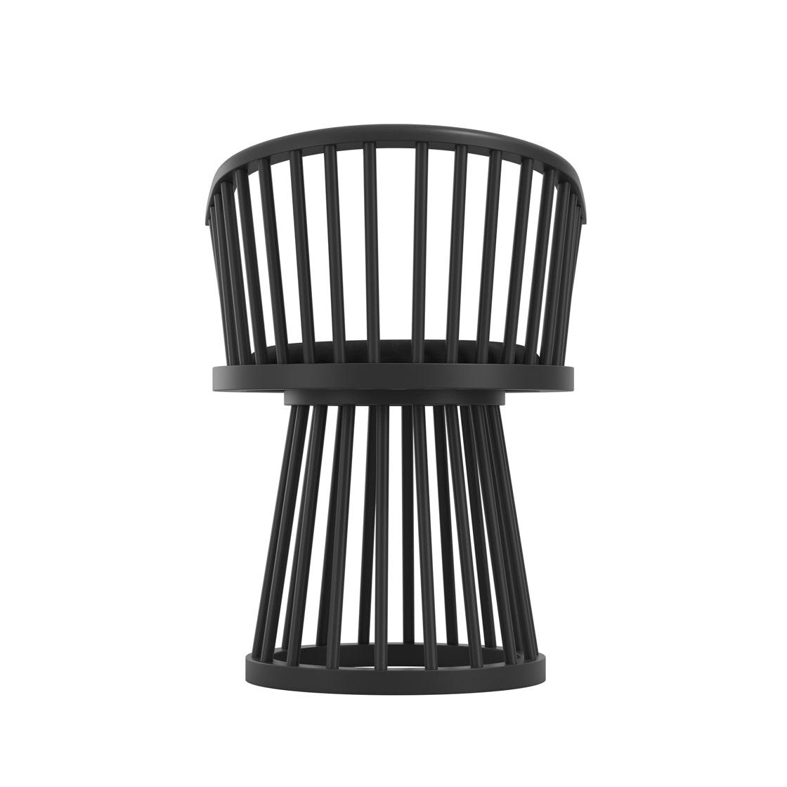 Lina Black Velvet & Black Dining Chair